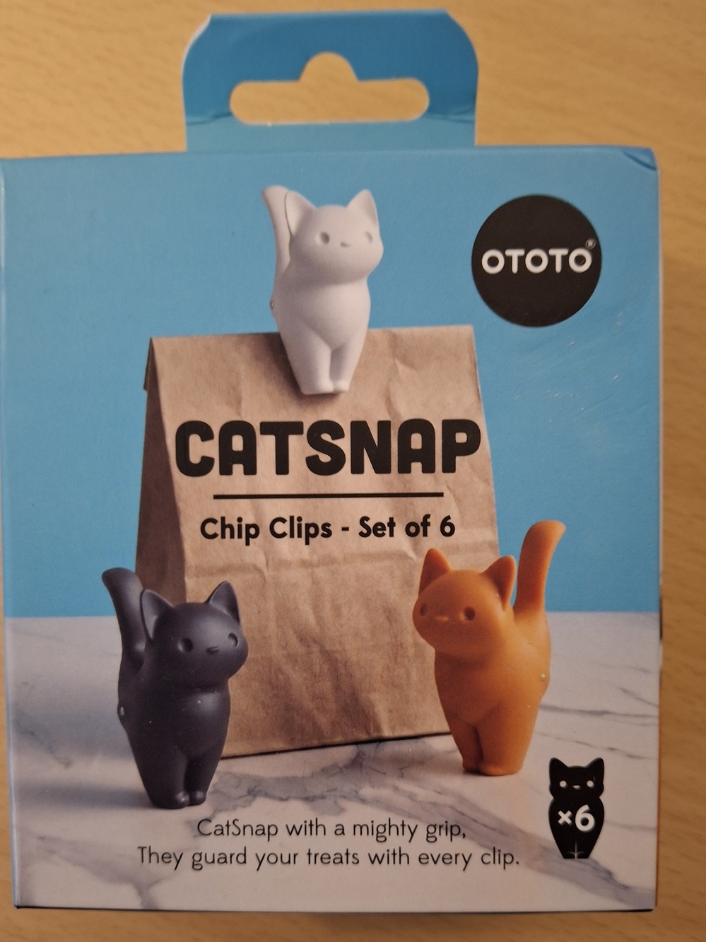 OTOTO CatSnap Chip Clips Set of 6 BPA Free Food Safe - OT3183